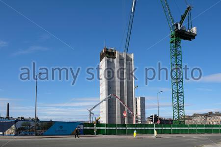 Haymarket Gap site redevelopment, Edinburgh, Scotland Stock Photo