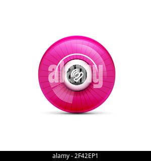 Vector phone support web button. Vector phone support web button, digital technology concept, old phone icon Stock Vector