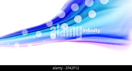 Vector flowing liqiud colors isolated on white, wave abstract background. Vector flowing liqiud colors isolated on white, wave abstract background template Stock Vector