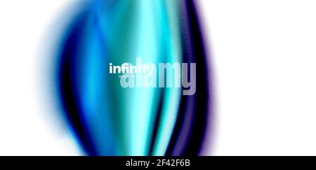 Vector 3d fluid colors wave background. Vector 3d fluid colors wave background, flowing abstract shape Stock Vector