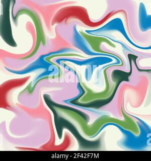 Ornamental background with abstract patterns Liquid painting abstract texture, art technique. A colorful combination of acrylic vibrant colors. Stock Photo