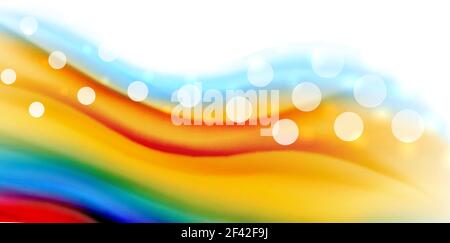 Vector flowing liqiud colors isolated on white, wave abstract background. Vector flowing liqiud colors isolated on white, wave abstract background template Stock Vector