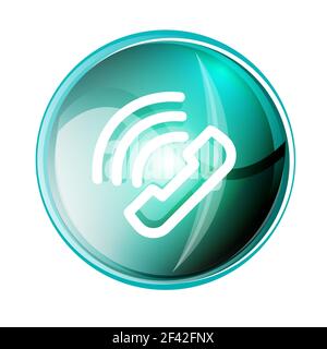 Phone support call center button. Phone support call center button, web icon design Stock Vector