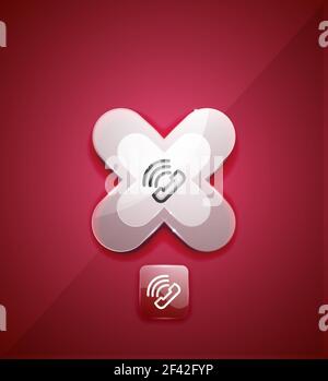 Phone support call center button. Phone support call center button, web icon design Stock Vector