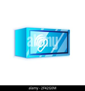 Vector phone support web button. Vector phone support web button, digital technology concept, old phone icon Stock Vector