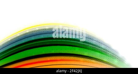 Abstract flowing motion wave, liquid colors mixing, vector abstract background. Abstract flowing motion wave, liquid colors mixing, vector abstract background with light dots effect Stock Vector