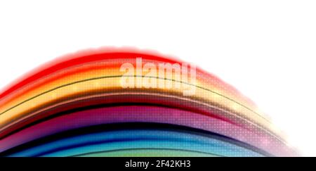 Abstract flowing motion wave, liquid colors mixing, vector abstract background. Abstract flowing motion wave, liquid colors mixing, vector abstract background with light dots effect Stock Vector