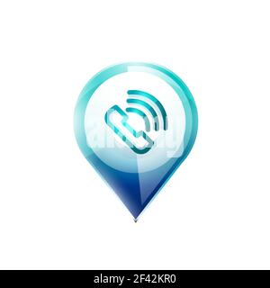 Phone button, call support idea, vector illustration. Phone button, call support idea, vector illustration. Old fashion phone icon Stock Vector