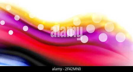 Vector flowing liqiud colors isolated on white, wave abstract background. Vector flowing liqiud colors isolated on white, wave abstract background template Stock Vector