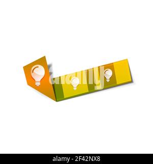 Light bulb, new idea concept web button. Light bulb, new idea concept web button, vector illustration Stock Vector