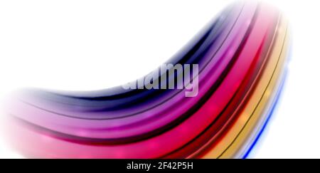 Abstract flowing motion wave, liquid colors mixing, vector abstract background. Abstract flowing motion wave, liquid colors mixing, vector abstract background with light dots effect Stock Vector