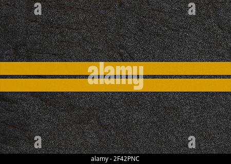 Background image - asphalt road with two dividing lanes Stock Photo