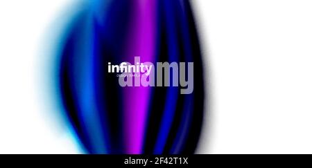 Vector 3d fluid colors wave background. Vector 3d fluid colors wave background, flowing abstract shape Stock Vector