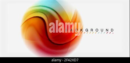 Swirl fluid flowing colors motion effect, holographic abstract background. Swirl fluid flowing colors motion effect, holographic abstract background. Vector illustration Stock Vector