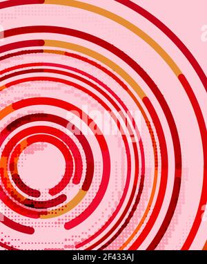 Circular lines, circles, geometric abstract background. Circular lines circles, geometric abstract background. Vector illustration Stock Vector