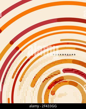 Circular lines, circles, geometric abstract background. Circular lines circles, geometric abstract background. Vector illustration Stock Vector