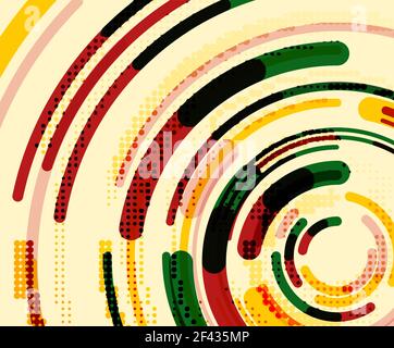 Circular lines, circles, geometric abstract background. Circular lines circles, geometric abstract background. Vector illustration Stock Vector