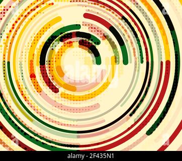 Circular lines, circles, geometric abstract background. Circular lines circles, geometric abstract background. Vector illustration Stock Vector