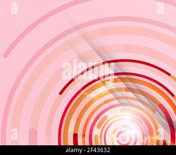 Circular lines, circles, geometric abstract background. Circular lines circles, geometric abstract background. Vector illustration Stock Vector