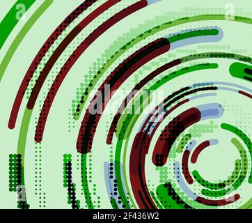 Circular lines, circles, geometric abstract background. Circular lines circles, geometric abstract background. Vector illustration Stock Vector