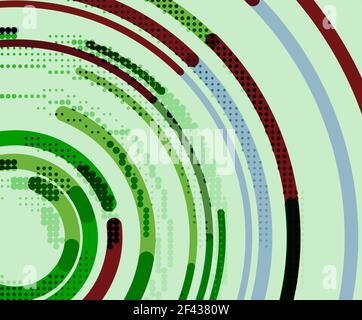 Circular lines, circles, geometric abstract background. Circular lines circles, geometric abstract background. Vector illustration Stock Vector