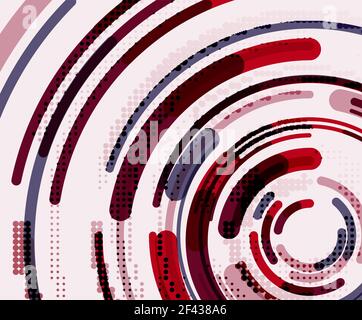 Circular lines, circles, geometric abstract background. Circular lines circles, geometric abstract background. Vector illustration Stock Vector