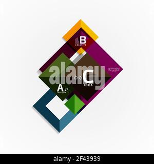 Paper infographic banner template with a b c options, infographics elements. Paper infographic banner template with a b c options, infographics elements. Vector illustration Stock Vector