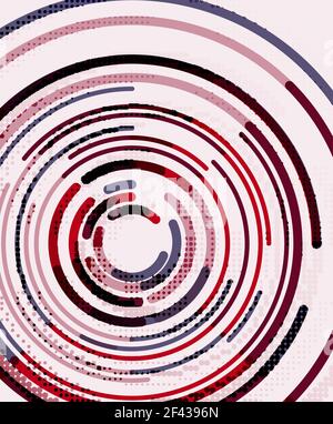 Circular lines, circles, geometric abstract background. Circular lines circles, geometric abstract background. Vector illustration Stock Vector