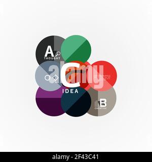 Abstract geometric option infographic banners, a b c steps process. Abstract geometric option infographic banners, a b c steps process. Vector illustration Stock Vector