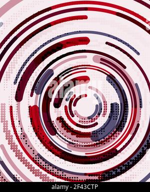 Circular lines, circles, geometric abstract background. Circular lines circles, geometric abstract background. Vector illustration Stock Vector