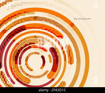 Circular lines, circles, geometric abstract background. Circular lines circles, geometric abstract background. Vector illustration Stock Vector