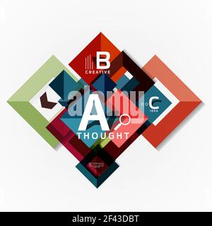 Paper infographic banner template with a b c options, infographics elements. Paper infographic banner template with a b c options, infographics elements. Vector illustration Stock Vector