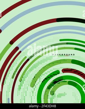 Circular lines, circles, geometric abstract background. Circular lines circles, geometric abstract background. Vector illustration Stock Vector