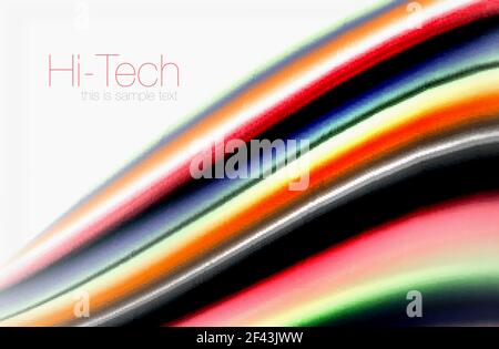 Rainbow color waves, vector blurred abstract background. Rainbow color waves, vector blurred abstract background. Vector artistic illustration for presentation, app wallpaper, banner or poster Stock Vector