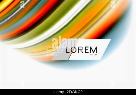 Rainbow color waves, vector blurred abstract background. Rainbow color waves, vector blurred abstract background. Vector artistic illustration for presentation, app wallpaper, banner or poster Stock Vector