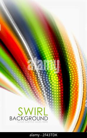 Rainbow color waves, vector blurred abstract background. Rainbow color waves, vector blurred abstract background. Vector artistic illustration for presentation, app wallpaper, banner or poster Stock Vector
