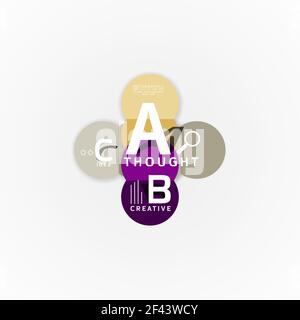 Abstract geometric option infographic banners, a b c steps process. Abstract geometric option infographic banners, a b c steps process. Vector illustration Stock Vector