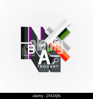 Abstract geometric option infographic banners, a b c steps process. Abstract geometric option infographic banners, a b c steps process. Vector illustration Stock Vector