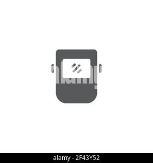 welder mask line icon linear style sign for mobile concept and web design industrial welding mask Stock Vector