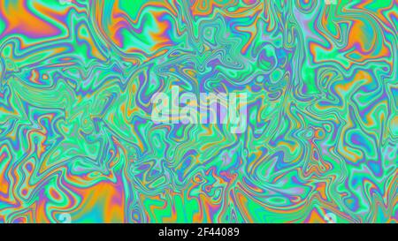 An abstract wavy psychedelic background image. Stock Photo