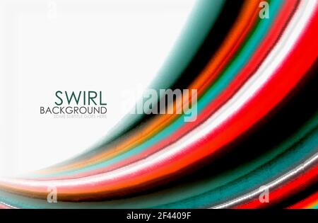 Rainbow color waves, vector blurred abstract background. Rainbow color waves, vector blurred abstract background. Vector artistic illustration for presentation, app wallpaper, banner or poster Stock Vector