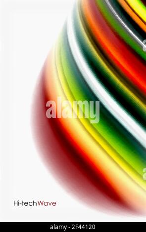 Rainbow color waves, vector blurred abstract background. Rainbow color waves, vector blurred abstract background. Vector artistic illustration for presentation, app wallpaper, banner or poster Stock Vector