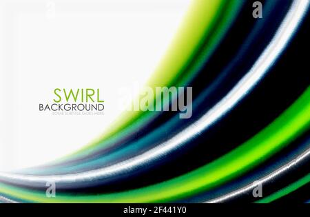 Rainbow color waves, vector blurred abstract background. Rainbow color waves, vector blurred abstract background. Vector artistic illustration for presentation, app wallpaper, banner or poster Stock Vector