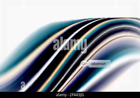 Rainbow color waves, vector blurred abstract background. Rainbow color waves, vector blurred abstract background. Vector artistic illustration for presentation, app wallpaper, banner or poster Stock Vector