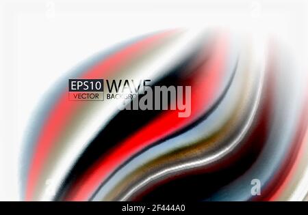 Rainbow color waves, vector blurred abstract background. Rainbow color waves, vector blurred abstract background. Vector artistic illustration for presentation, app wallpaper, banner or poster Stock Vector