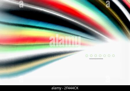 Rainbow color waves, vector blurred abstract background. Rainbow color waves, vector blurred abstract background. Vector artistic illustration for presentation, app wallpaper, banner or poster Stock Vector
