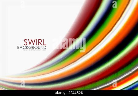 Rainbow color waves, vector blurred abstract background. Rainbow color waves, vector blurred abstract background. Vector artistic illustration for presentation, app wallpaper, banner or poster Stock Vector