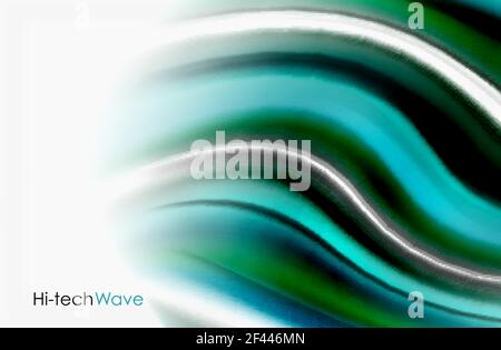 Rainbow color waves, vector blurred abstract background. Rainbow color waves, vector blurred abstract background. Vector artistic illustration for presentation, app wallpaper, banner or poster Stock Vector