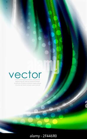 Rainbow color waves, vector blurred abstract background. Rainbow color waves, vector blurred abstract background. Vector artistic illustration for presentation, app wallpaper, banner or poster Stock Vector