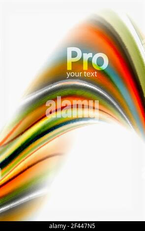 Rainbow color waves, vector blurred abstract background. Rainbow color waves, vector blurred abstract background. Vector artistic illustration for presentation, app wallpaper, banner or poster Stock Vector